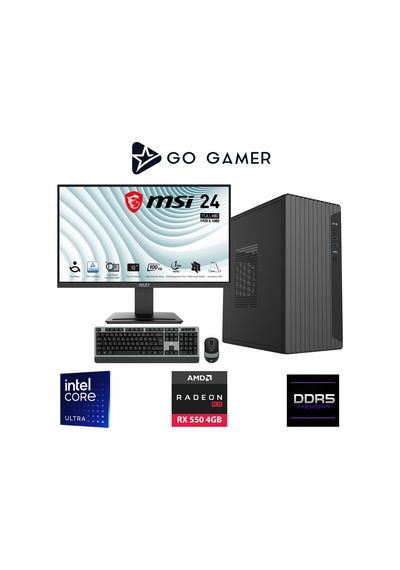 Go Gamer E267D ULTRA 225F 16 GB 1 TB SSD RX550 4 GB 24" Free Dos Oem Paket Masaüstü Oyuncu Bilgisayarı