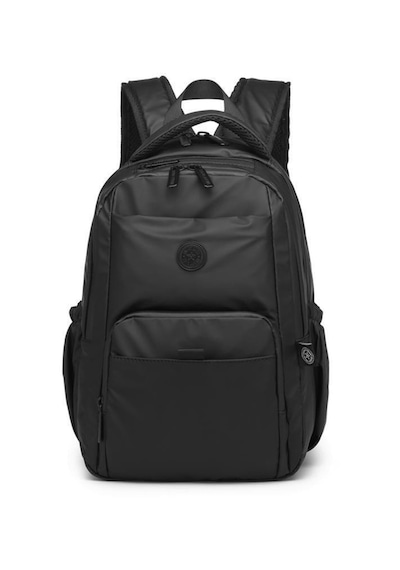 Smart Bags Gumi Kumaş Uniseks Orta Boy Sırt Çantası 8672 01 Siyah