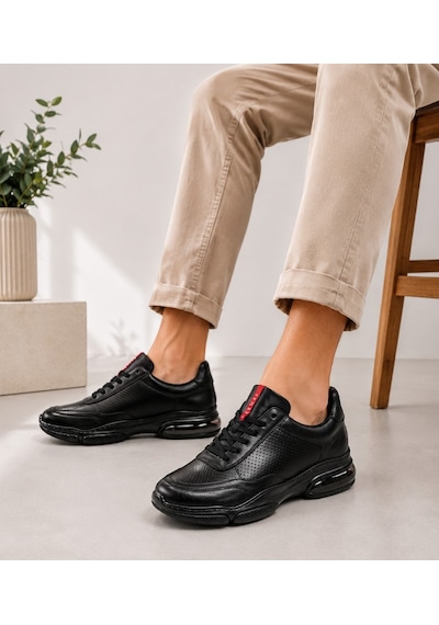 Lufian 111230301 Luke Sneaker Erkek Deri Ayakkabı Siyah
