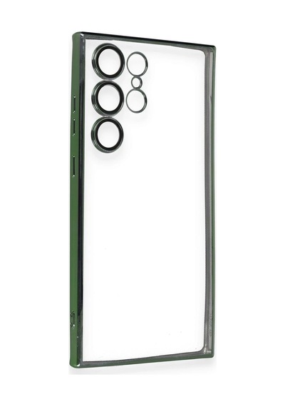 Newface - 86 - Samsung Galaxy S23 Ultra Kılıf Razer Lensli Silikon - Matxzngz - - Yeşil