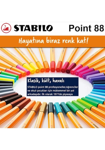 Stabilo Point 88 Fine 0.4 MM Keçe Uçlu Kalem