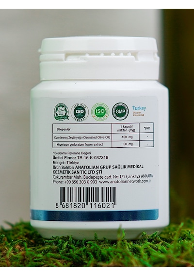 Anatolian Centozone Sarı Kantaron Gıda Takviyesi 500 MG x 30 Kapsül