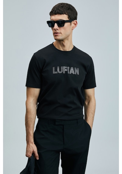 Lufian Erkek T Shirt 111020240 Siyah Siyah
