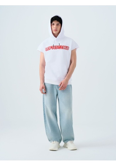 LOFT Oversize Erkek Sweatshirt Lf2038873 Q1.v1 Beyaz