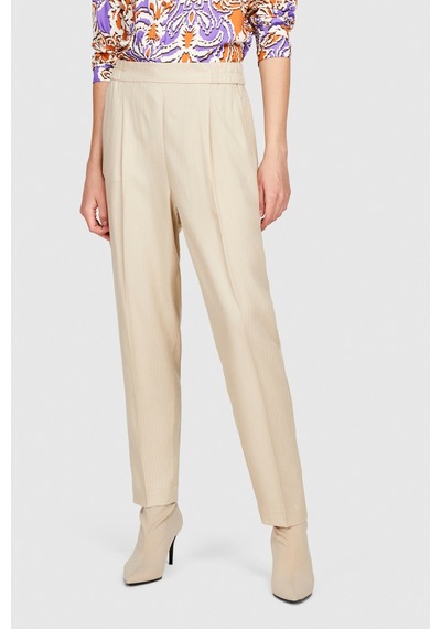 Sisley Liyosel Kemerli Jogger Pantolon Kadın Vizon Pantolon - 323a4bjflf00s