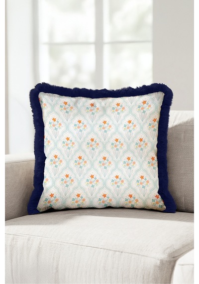 Çiçekli Desenli Maroken Saçaklı Yastık Kılıfı-geometrik Floral Boho Lacivert Püsküllü Kırlent Kılıfı Kadim Esinti Saten Çiçekli Desenli Maroken Saçaklı Yastık Kılıfı-geometrik Floral Boho Lacivert Püsküllü Kırlent Kılıfı Kadim Esinti Saten