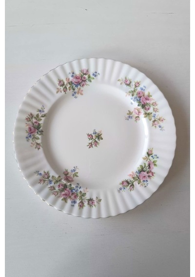 Moss Rose Bone China İngiliz Vintage Pasta Tabağı 19cm