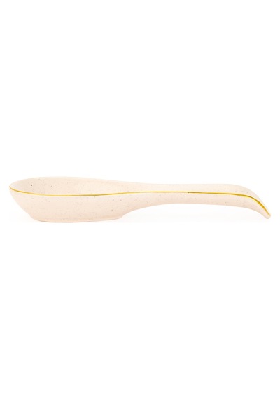 Seramik Kaşık Altlığı - Krem - 25,5 Cm