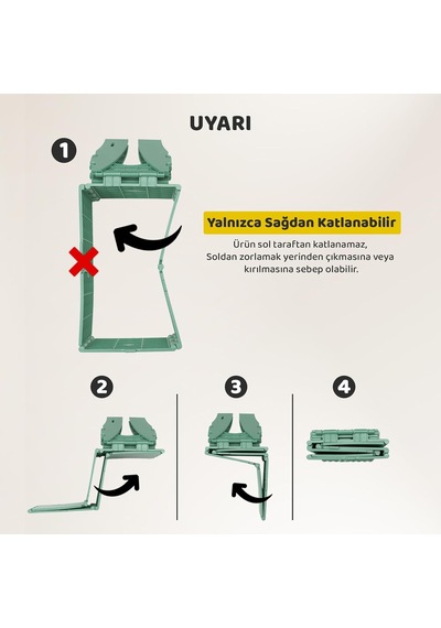 Guqqo Katlanabilir Lazımlık, Portatif Seyahat Tipi Taşınabilir Çocuk Tuvaleti, 327 G, Yeşil