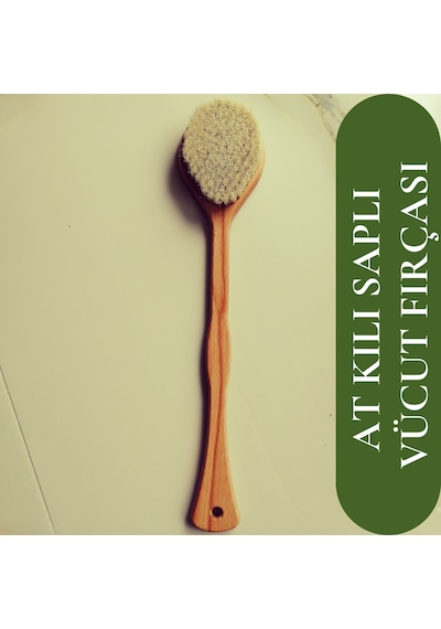 Efsoon Organics Saplı At Kılı Selülit Banyo Fırçası