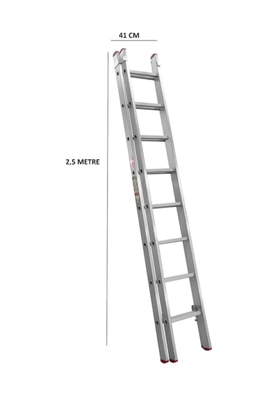 Beykon 8 + 8 Basamaklı 5 M Endüstriyel Sürgülü Merdiven Beykon 8 + 8 Basamaklı 5 M Endüstriyel Sürgülü Merdiven