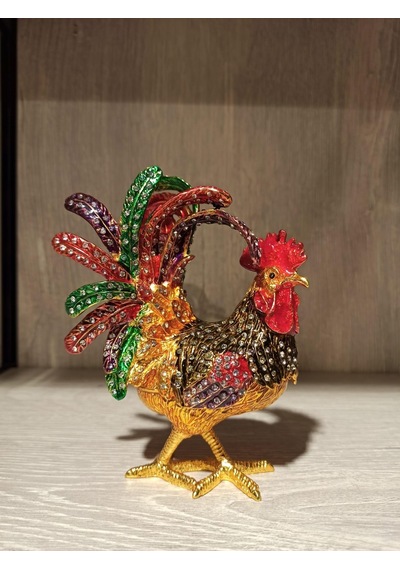 Swarovski Taşlı Horoz Mücevherlik / Dekoratif Biblo