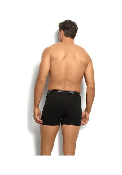 Jiber Erkek Siyah Pamuklu Likralı 6'lı Boxer 156