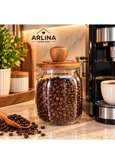 700 Ml Akasya Kapaklı Cam Kavanoz