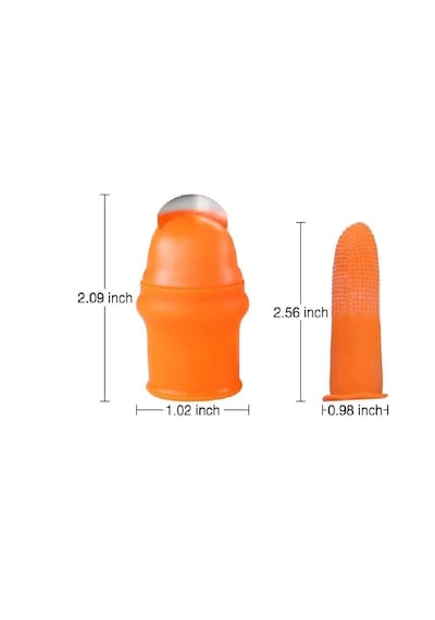 Kyrotech 6'li Silikon Başparmak Bıçağı Ve Kesilmeye Dayanıklı Parmak Kılıfı Seti, Meyve Ve Sebze Toplama İçin