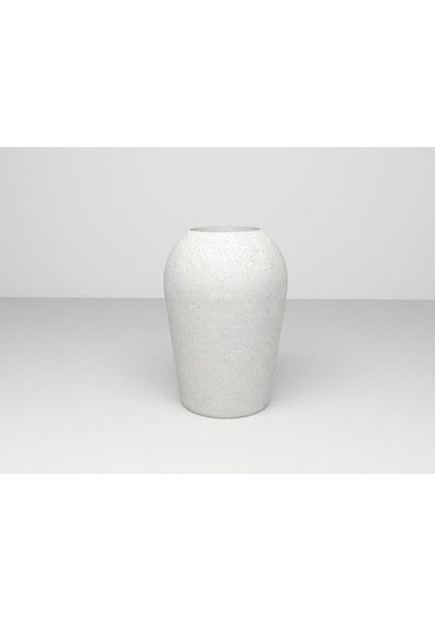 Nuano Consept Zen Serisi Yuvarlak Saksı Beyaz 28x35