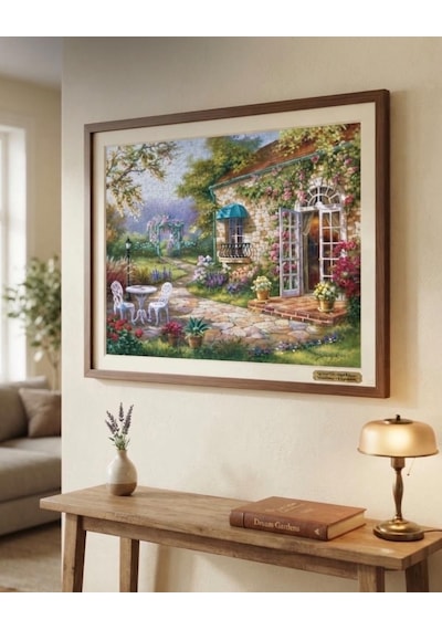 Taş Sokak Ve Hayal Bahçesi İkili Set - 2 X 1000 Parça Manzara İkili Puzzle Seti