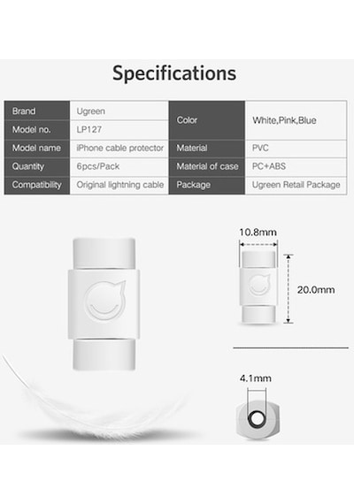 Apple Uyumlu  Ios Uyumlu-Androıd Usb Kablo Koruyucu Her Modele Uygun