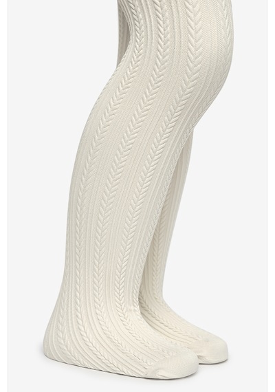 Penti Kız Çocuk Pretty Knit Külotlu Çorap Krem
