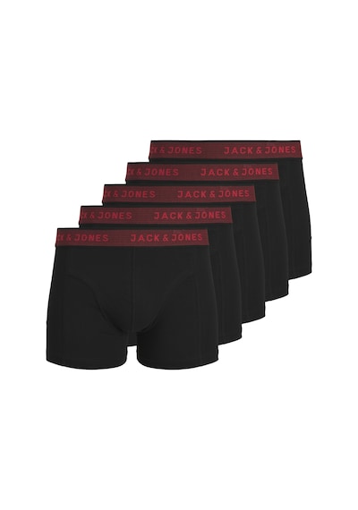 Jack & Jones Erkek 5'li Boxer Paketi - Twisted - 12293346 Fiery Red