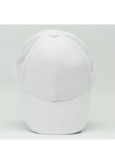 Unisex Ayarlanabilir Beyaz Fileli Spor Basic Şapka Beyaz