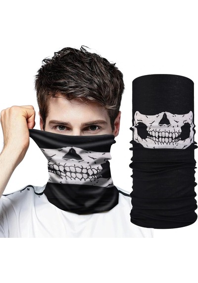 Fredomm Motorcu Boyunluk Baf Buff Bandana 25x48 Cm Model 7 Siyah