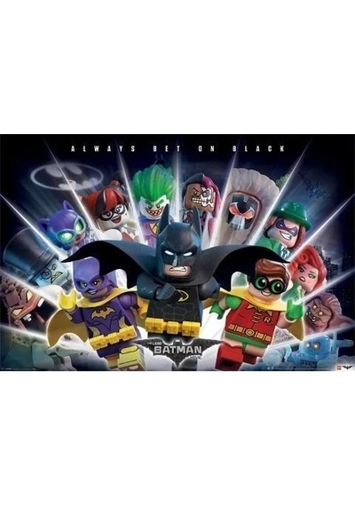 Mini Poster Lego Batman Always Bet On Black