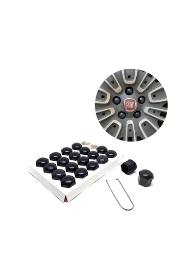 Bijon Kapağı 19mm Krom Renk 20 Adet..