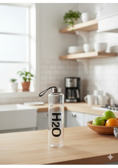 H2o Metal Kapaklı Matara 750 Ml Siyah