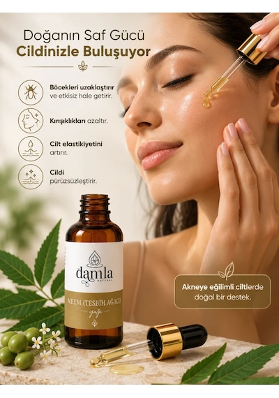 Biodamla Natural Neem Tesbih Ağacı Yağı 10 Ml