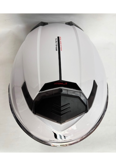 Mt Atom 2 Sv A1 Güneş Vizörlü Çene Açılır Kask Parlak Beyaz