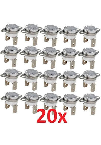 20 Adet Ksd302 60c 16a Limit Termostat