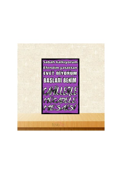 Başladı Benim Cahillerle Mücadele Mesaisi 20x30 Cm Retro Ahşap Poster Çok Renkli - 743298275 Çok Renkli Başladı Benim Cahillerle Mücadele Mesaisi 20x30 Cm Retro Ahşap Poster Çok Renkli - 743298275 Çok Renkli