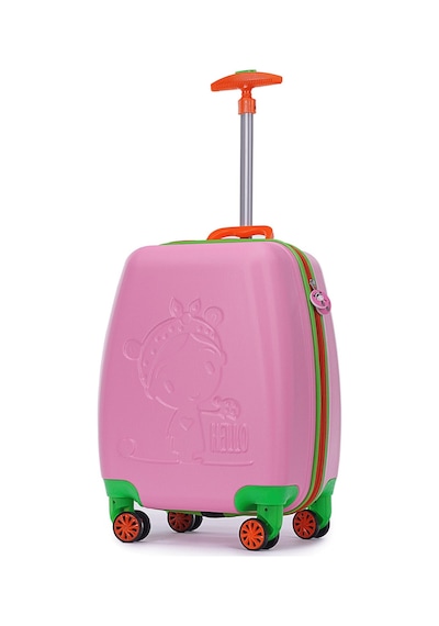 Tucklebery Renkli Ve Desenli Çocuk Valizi, Tucklebery Kids Hafif Ve Eğlenceli Valiz Pembe Pembe
