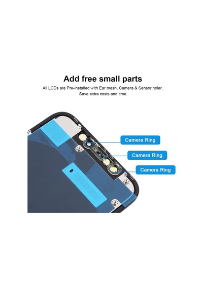 Sayısallaştırıcı Tam Montajlı Apple Uyumlu iPhone Xr Jk Tft Lcd Ekran