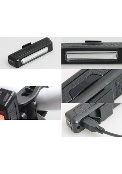 Forte Gt Comet Usb Şarjlı Bisiklet Ön Işık 100 Lümen Beyaz Siyah