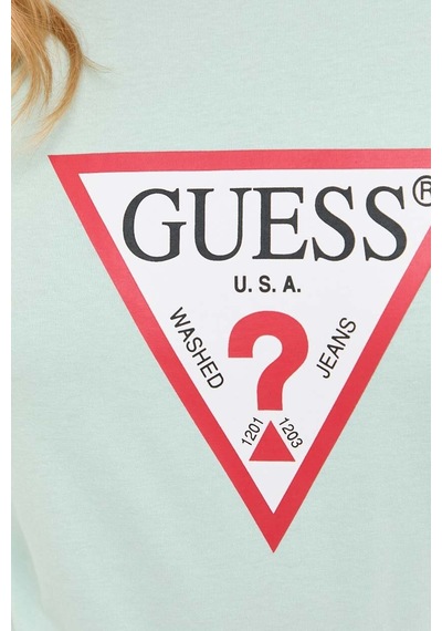 Guess Bayan T Shirt W1yı1bı3z14 A72c Yeşil Yeşil