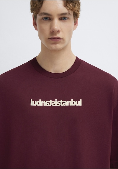 Mavi - İstanbul Baskılı Bordo Tişört 0613591-70426 Bordo
