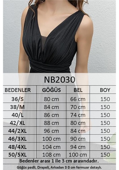 Neşeli Butik Kadın Siyah Drapeli Tül Abiye Elbise Nb2030 Siyah