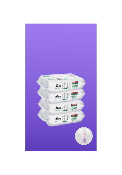 Easy Clean Beyaz Sabun Katkılı 4x100 400 Yaprak İpek Makyaj Pamugu Hediyeli