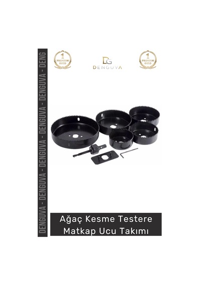 Matkapucu Profesyonel Metal Ahşap Mdf Plastik Alüminyum Panç Seti 8 Parça Tavan Kesme Matkap Ucu Ta