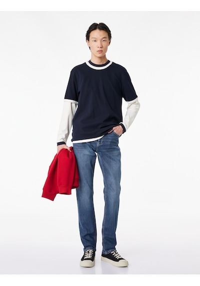 Koton Normal Bel Cepli Pamuklu Slim Fit Jean Pantolon - Brad Jean İndigo Stone 6sam40244nd İndigo - Taş Koton Normal Bel Cepli Pamuklu Slim Fit Jean Pantolon - Brad Jean İndigo Stone 6sam40244nd İndigo - Taş