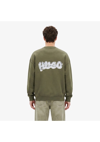 Hugo Nyrocrew Erkek Haki Sweatshirt 50549778 Çok Renkli