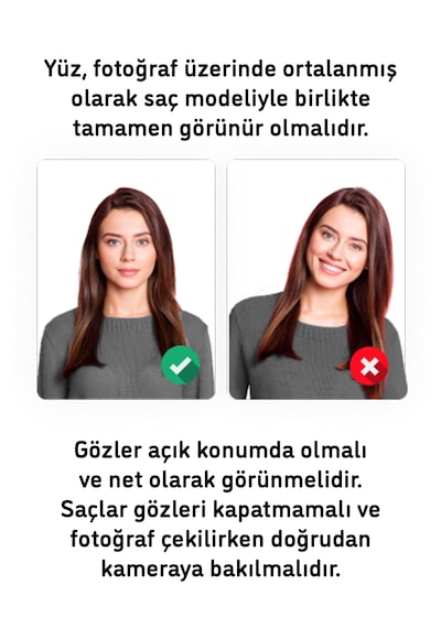 Vesikalık Biyometrik Fotoğraf Baskısı - 16 Adet