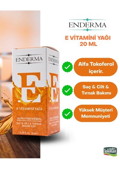 E Vitamini Yağı 20ml Alfa-tokoferol İçeren