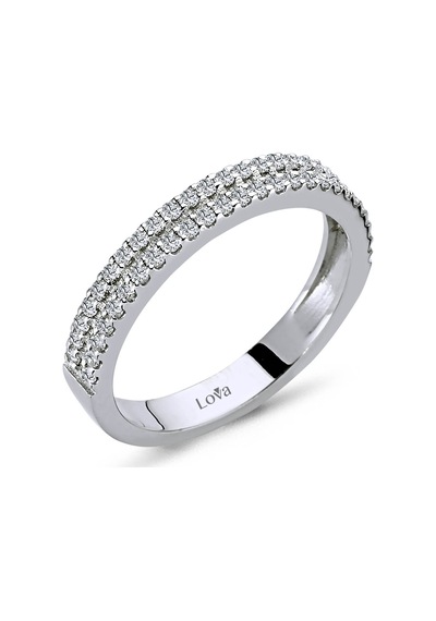 Lova 0,40 Karat Pırlanta Yarımtur Yüzük - 1010069