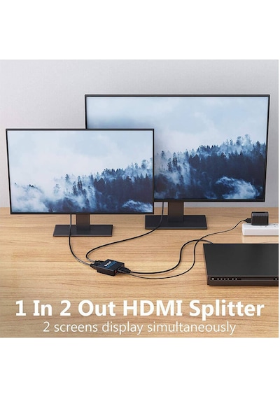 2 Port 4K Hdmi Splitter Çoklayıcı 3D 2160P - 1 Giriş 2 Çıkış