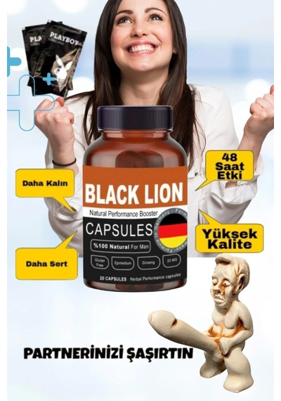 Black Lion Men Booster Erkeklere Özel Ve Kayganlaştırıcı Jel Seti