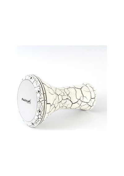 Masterwork Beyaz İşlemeli Döküm Çekiç Dövme Darbuka