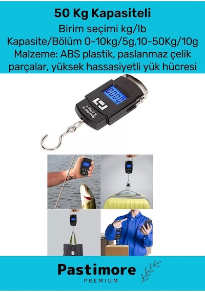 Seyahat Bavul Ağırlık Tartı Dijital Çok Amaçlı Taşınabilir Bagaj Tartısı Max 50 Kg